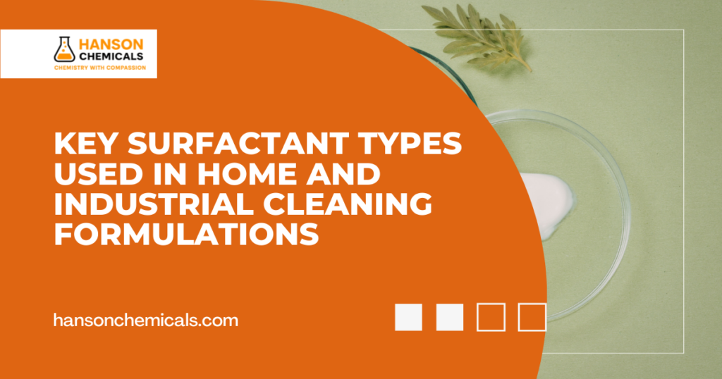Key Surfactant Types Used in Home and Industrial Cleaning Formulations